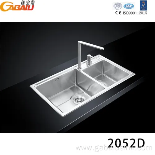 Multi-function Home Stainless Pressed Two Bowl Kitchen Sink